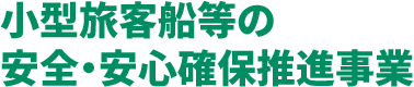 小型旅客船等の安全・安心確保推進事業